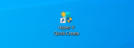 Ikona programu Hyper-V na ploše Windows 10 PRO