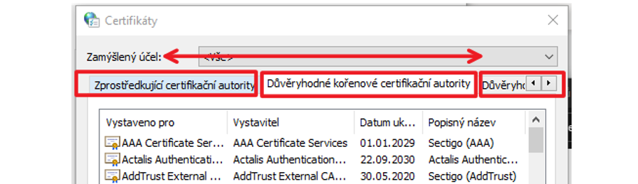 Kde najdeme certifikát ve Windows 11